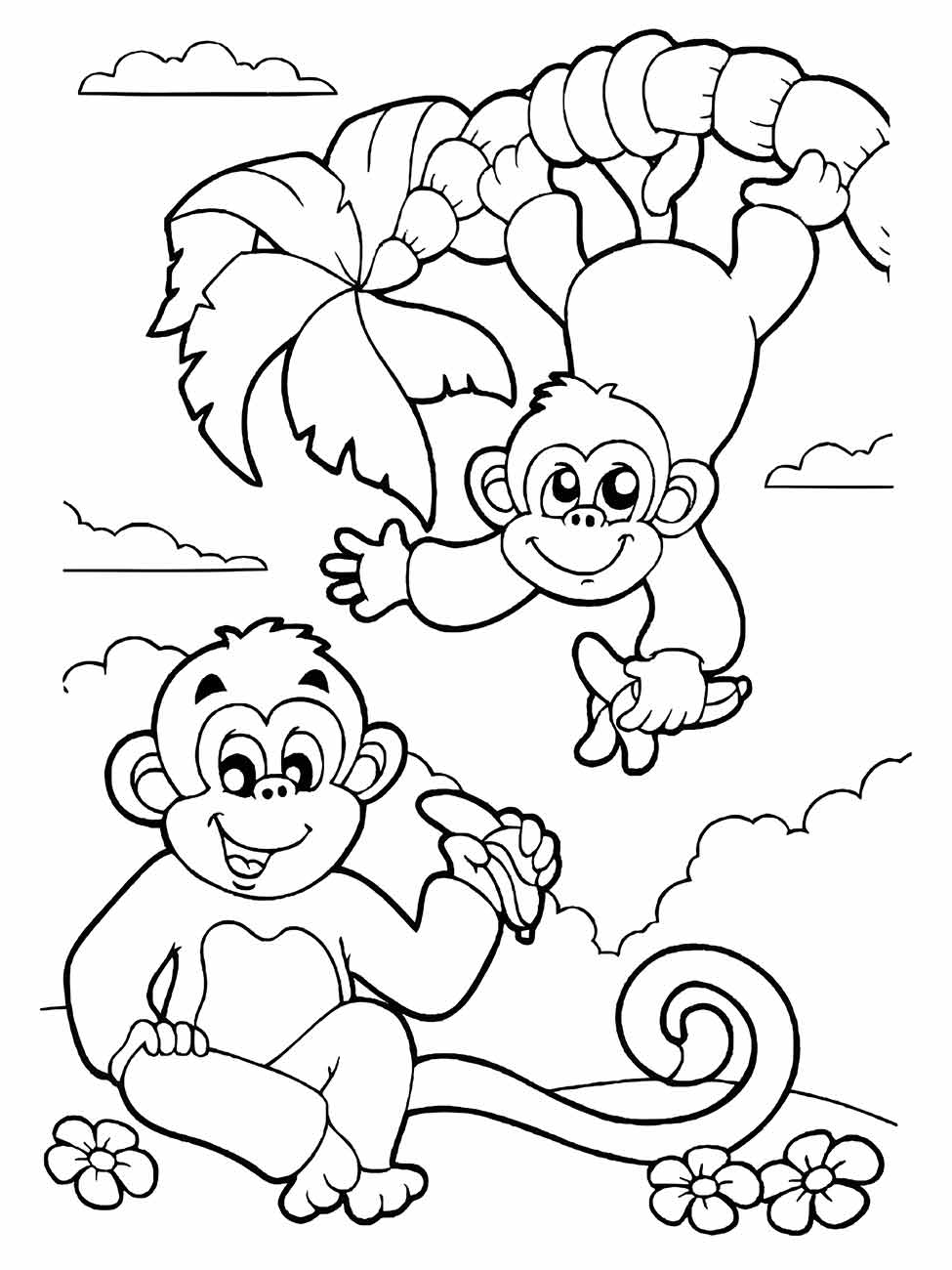 desenho de macaco para colorir 70