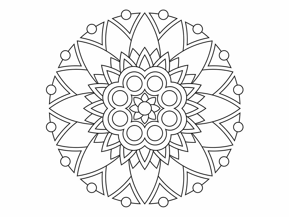 desenho de mandala para colorir 17