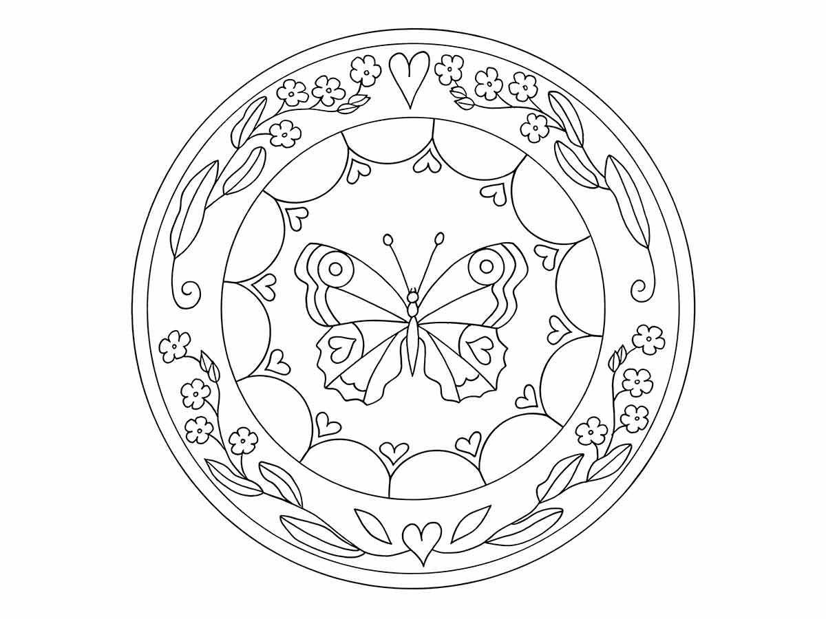 desenho de mandala para colorir 19