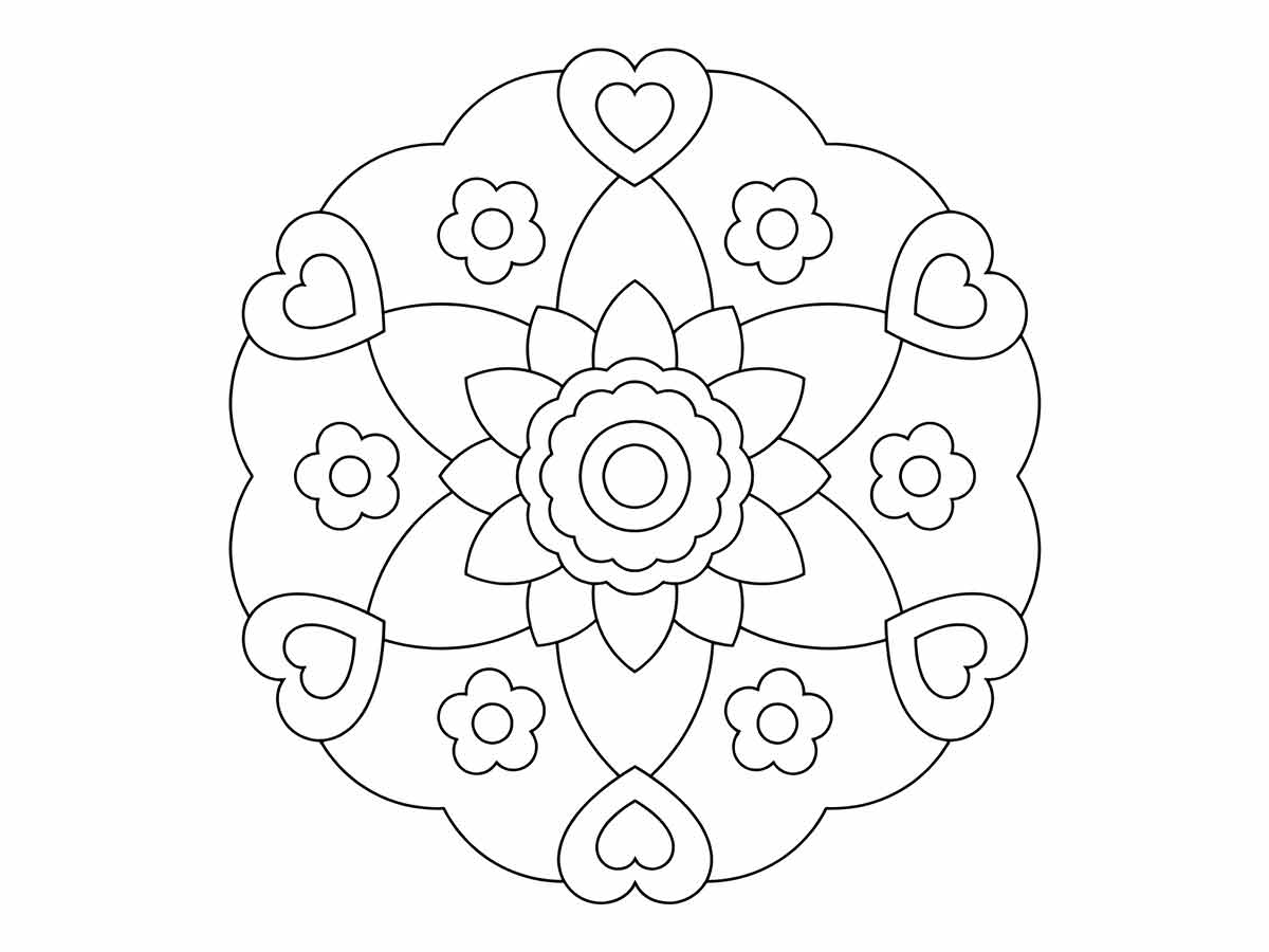 desenho de mandala para colorir 20