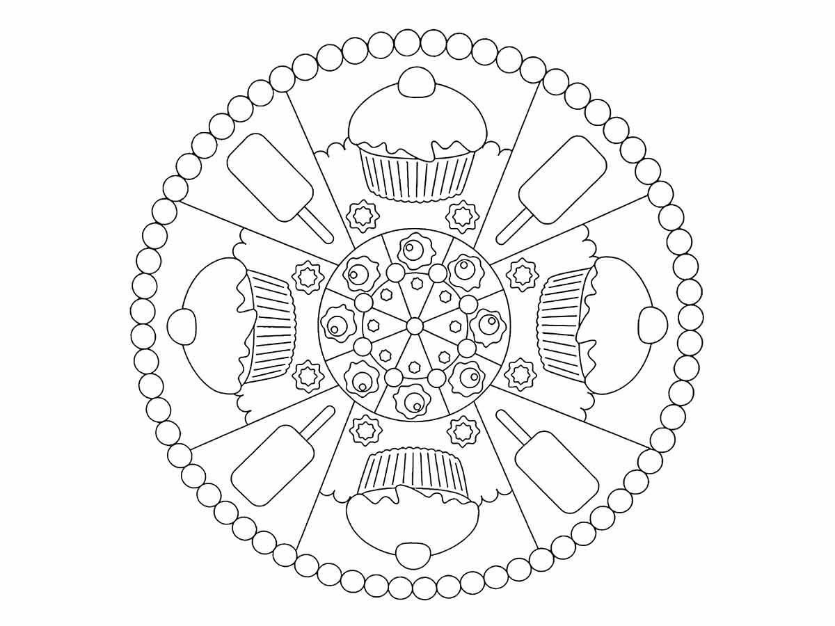 desenho de mandala para colorir 21