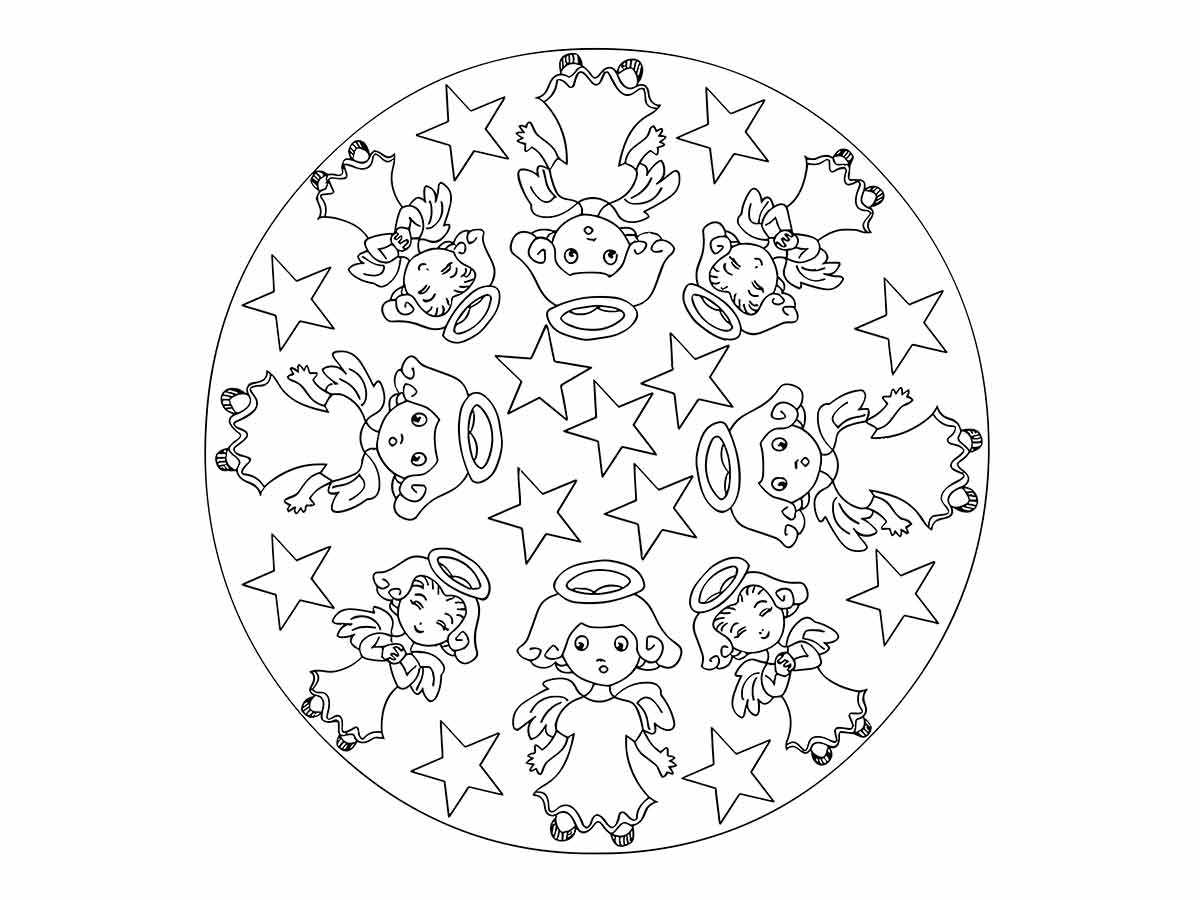 desenho de mandala para colorir 23