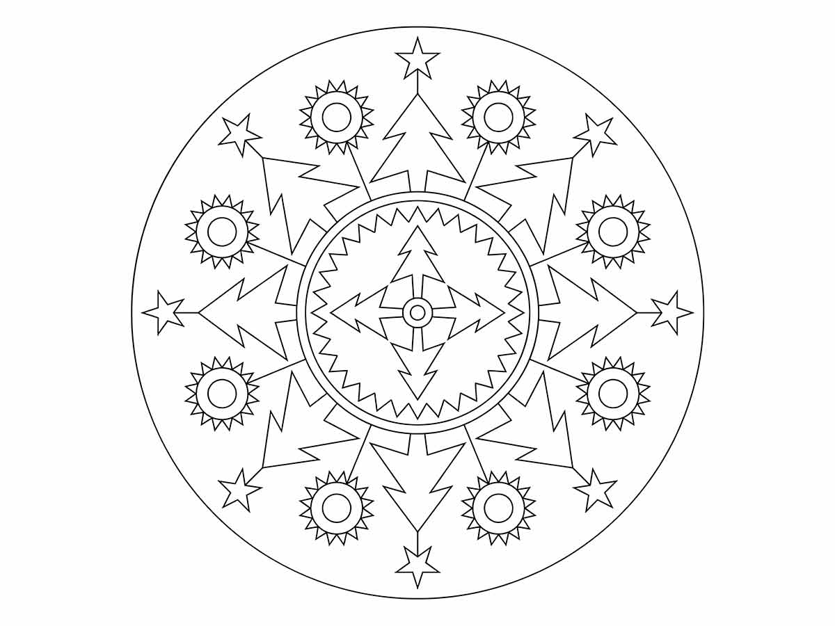 desenho de mandala para colorir 27