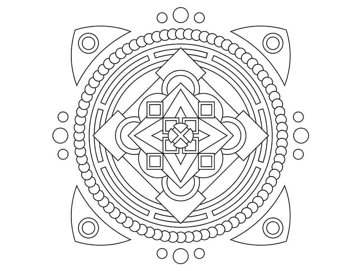 desenho de mandala para colorir 28