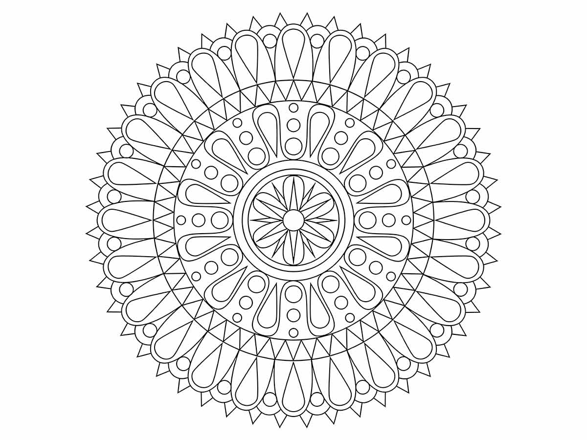 desenho de mandala para colorir 29