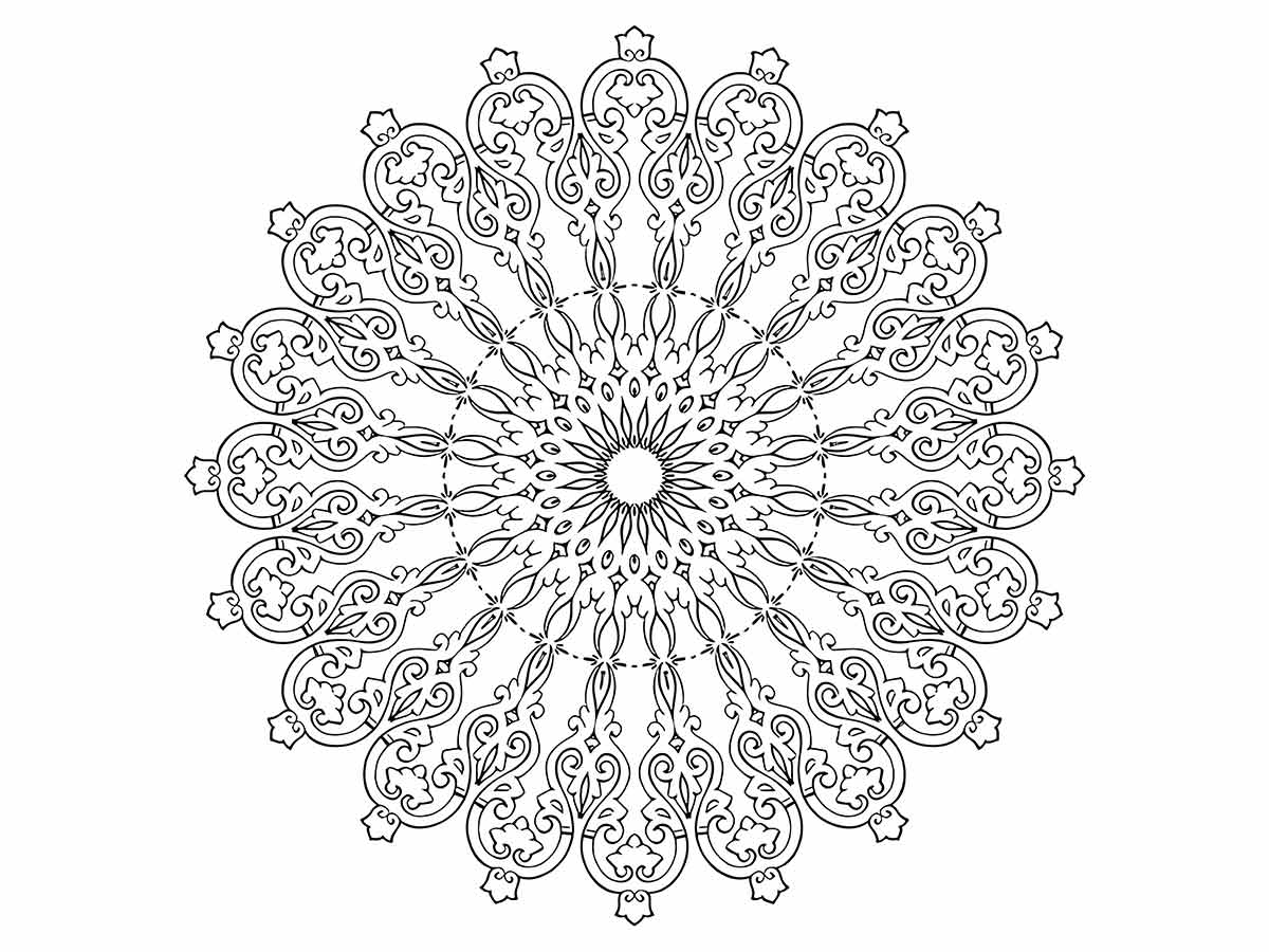 desenho de mandala para colorir 30