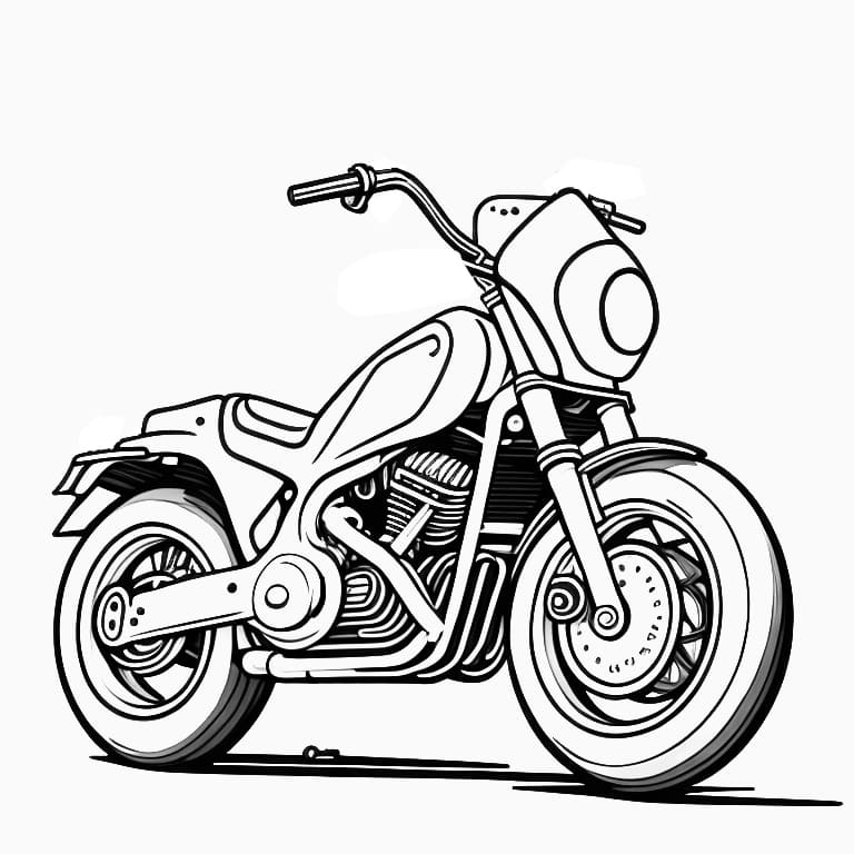 desenho de moto para colorir 22