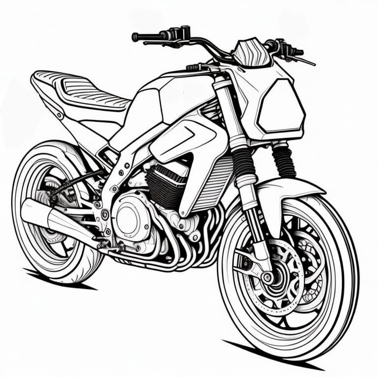 desenho de moto para colorir 24