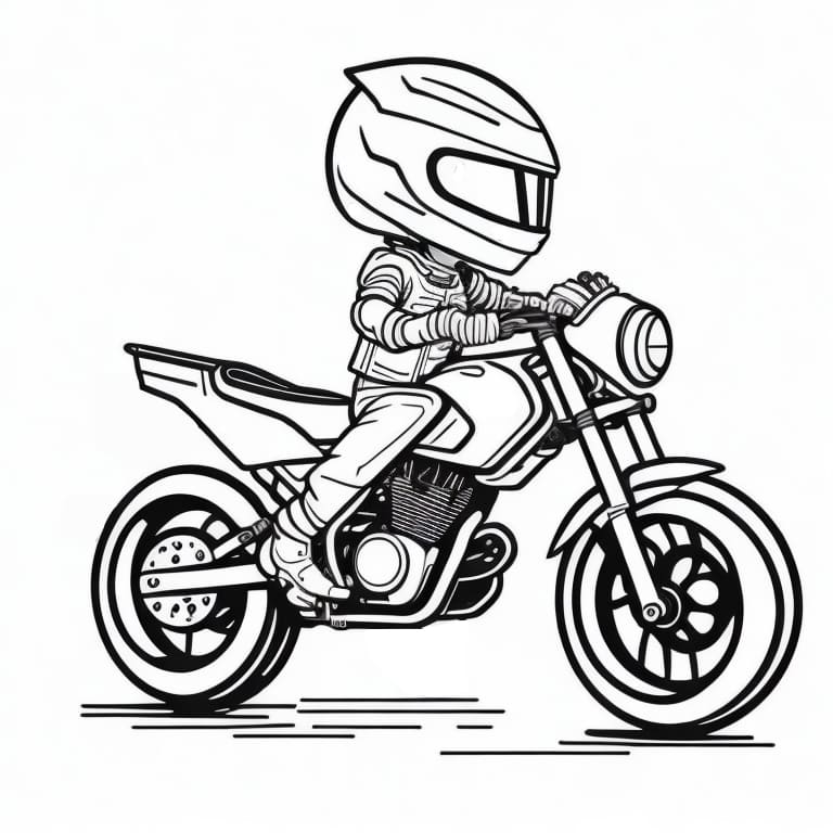 desenho de moto para colorir 26