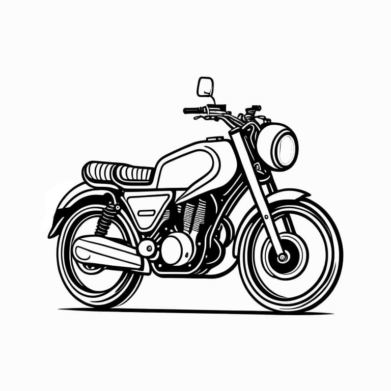 desenho de moto para colorir 28