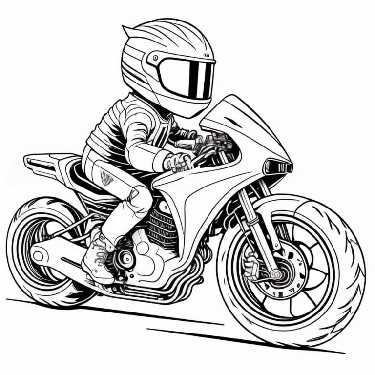 desenho de moto para colorir 29