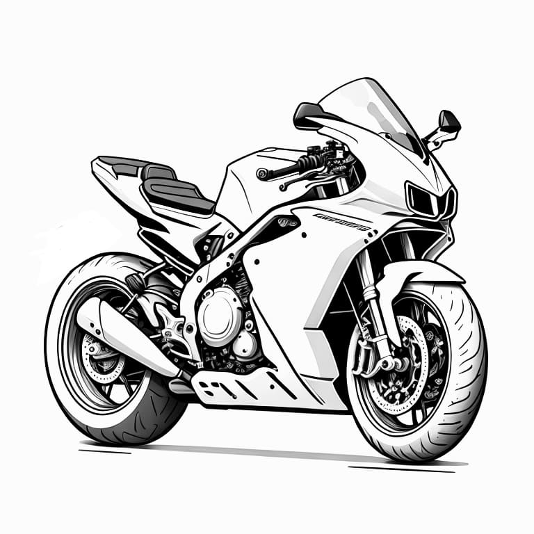 desenho de moto para colorir 30