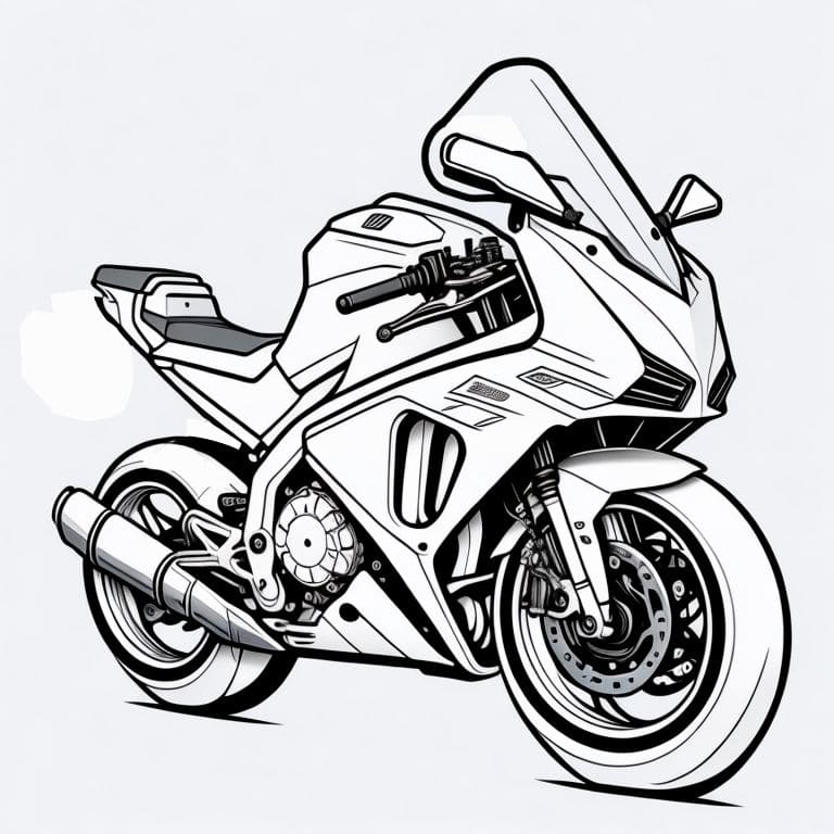 desenho de moto para colorir 32