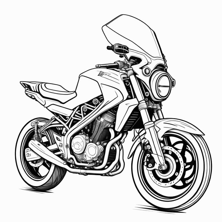 desenho de moto para colorir 33