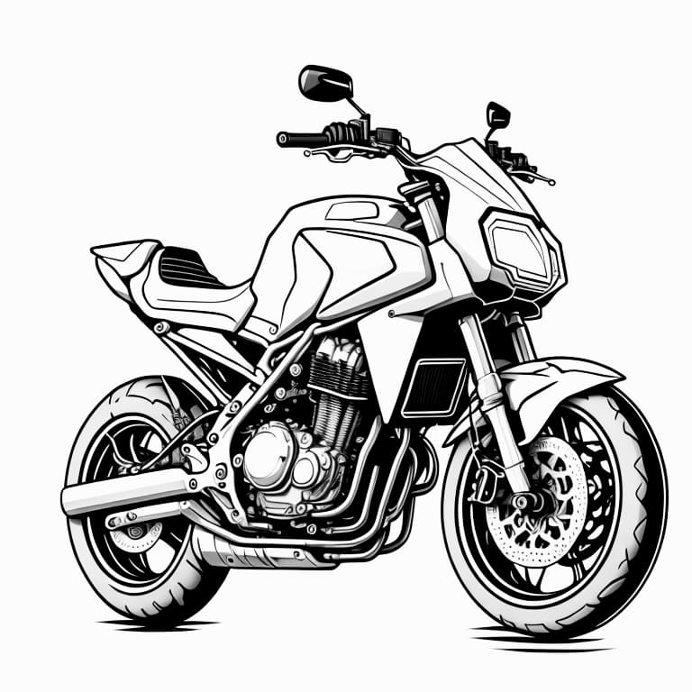 desenho de moto para colorir 35