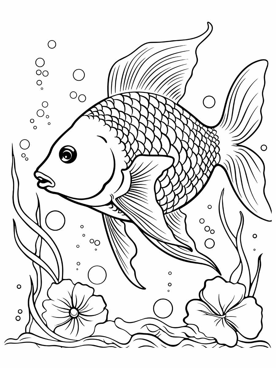 desenho de peixe para colorir 38