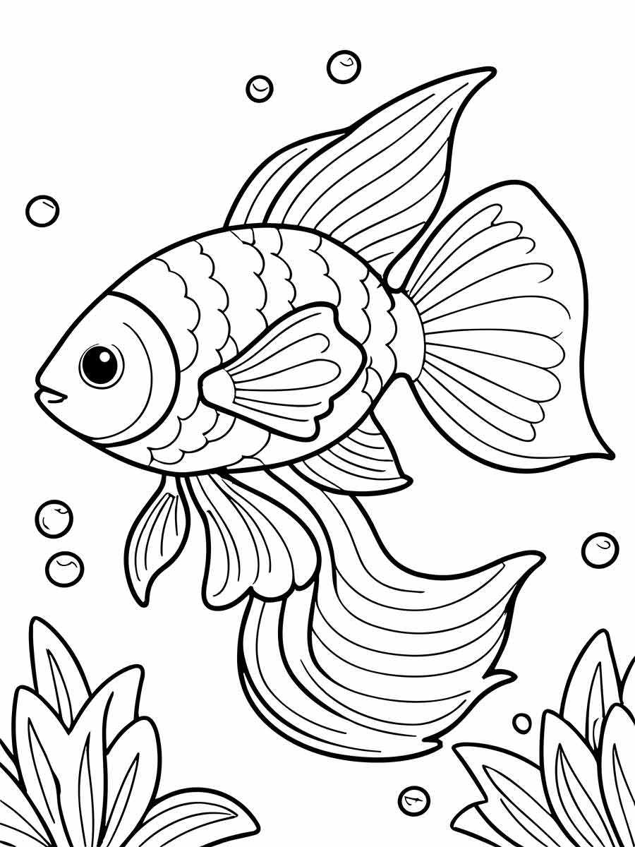 desenho de peixe para colorir 39