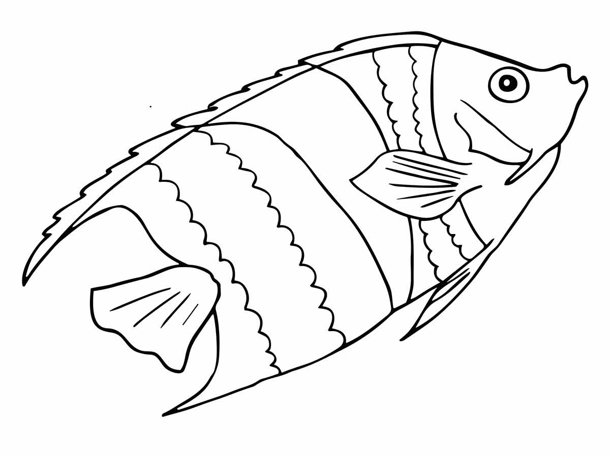 desenho de peixe para colorir 6