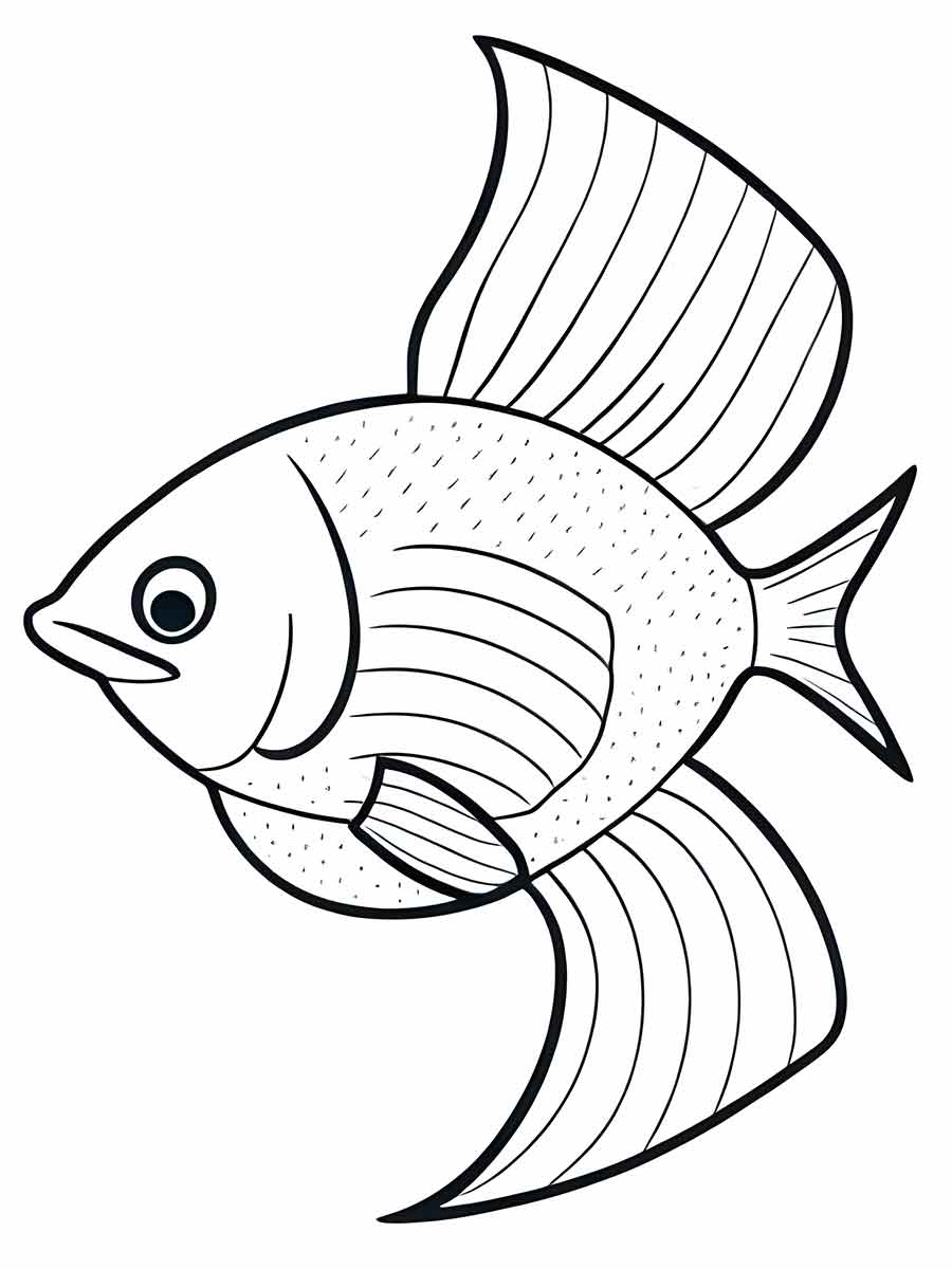 desenho de peixe para colorir