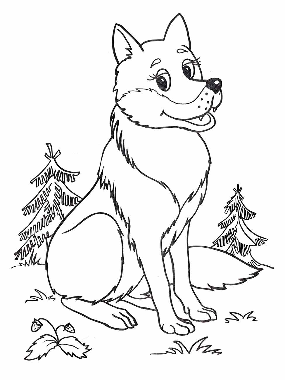 desenho lobo para colorir 28