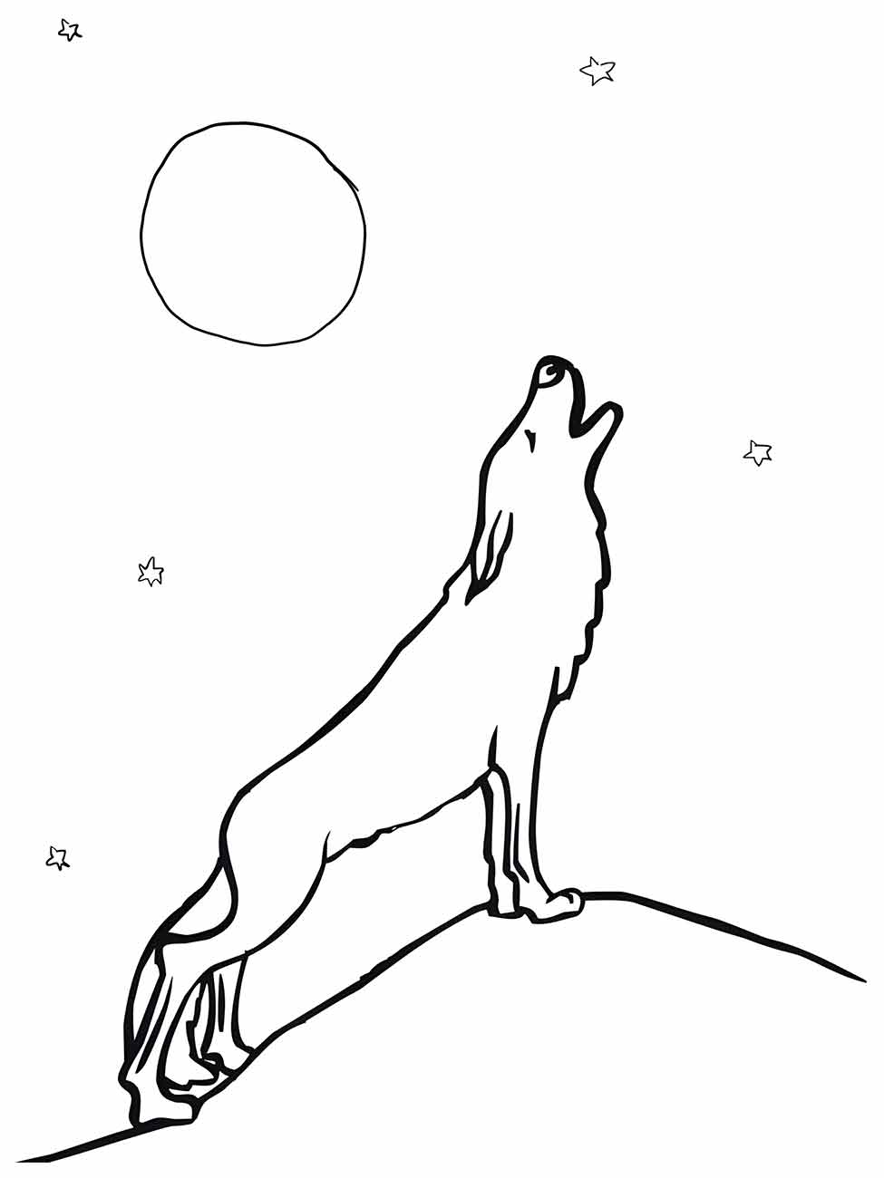 desenho lobo para colorir 37