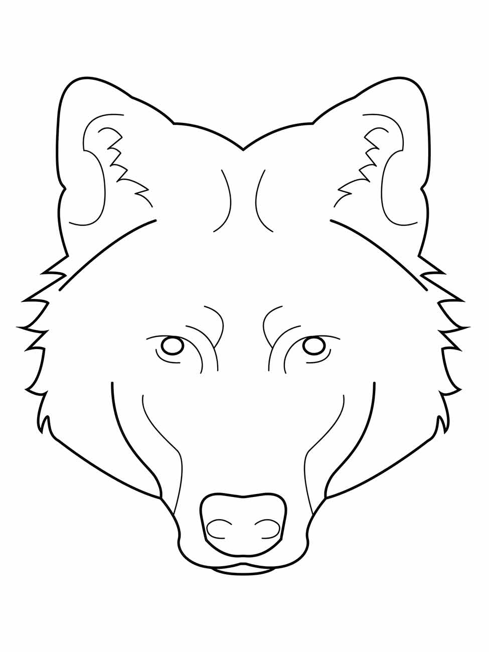 desenho lobo para colorir 45