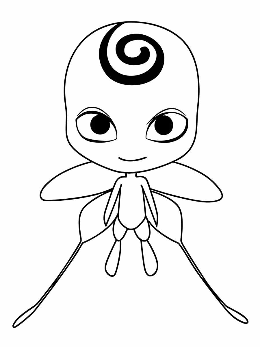 desenho mascote da ladybug para colorir