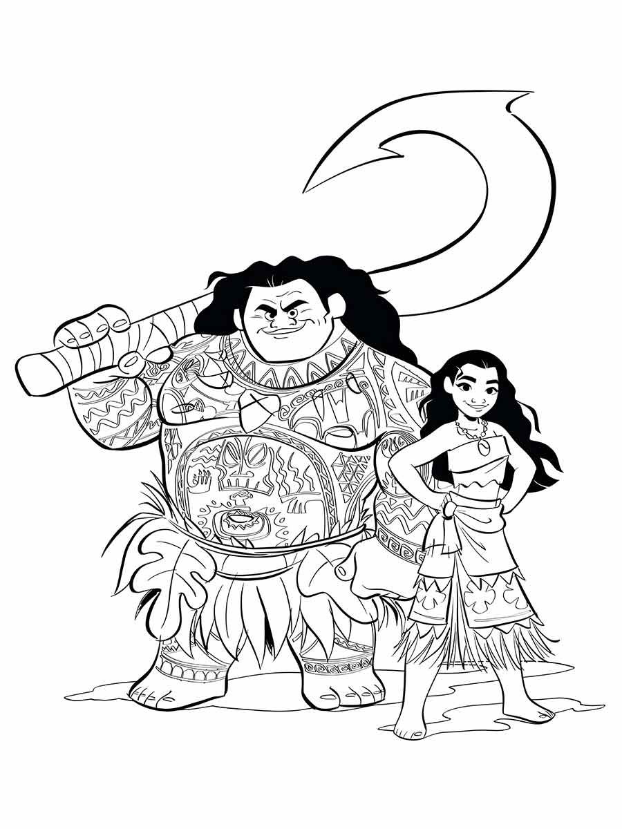 desenho moana para colorir 27