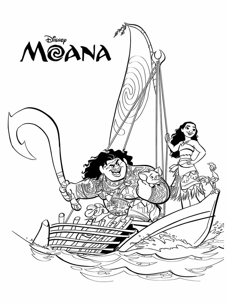 desenho moana para colorir 30