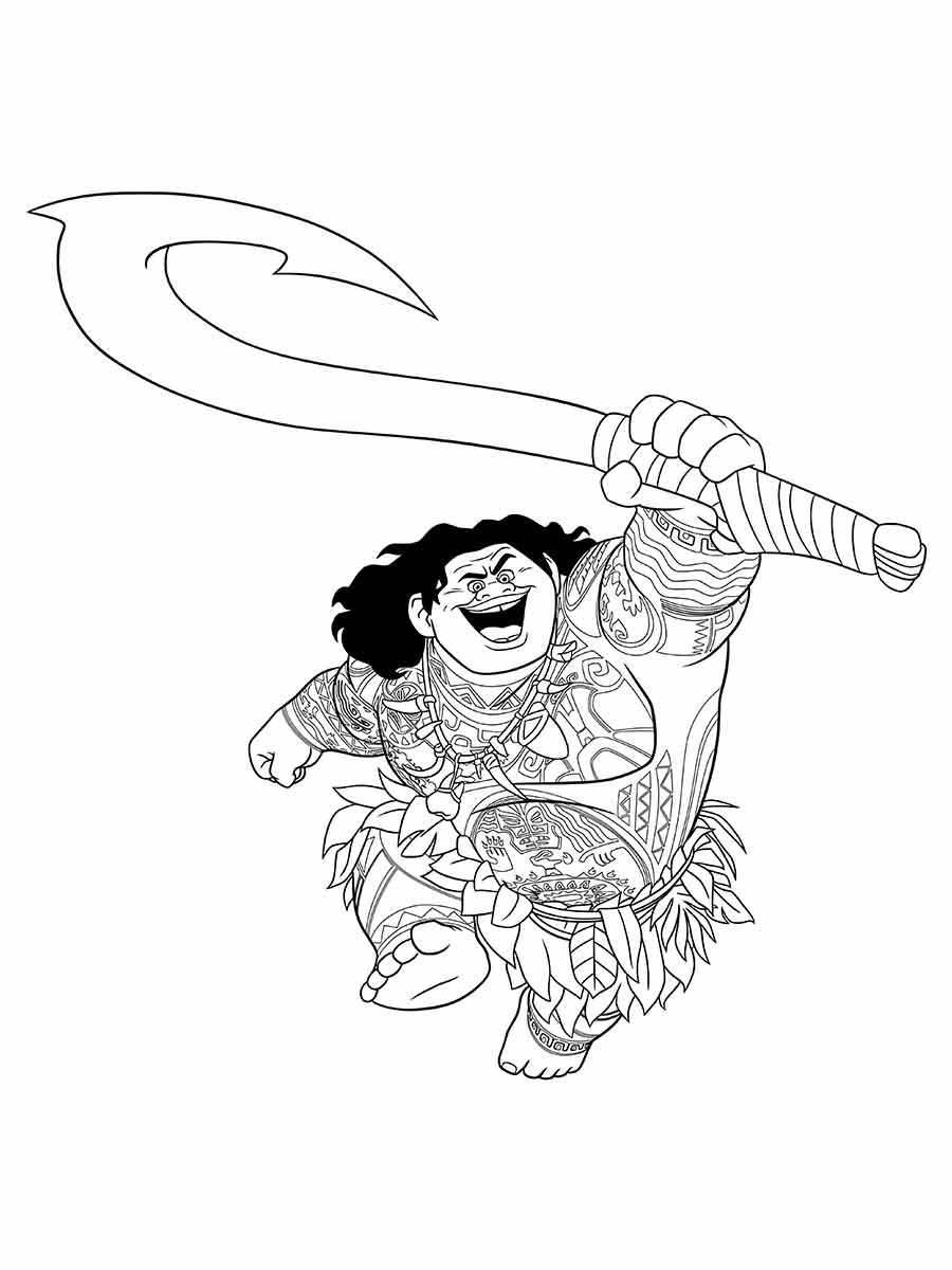 desenho moana para colorir 32