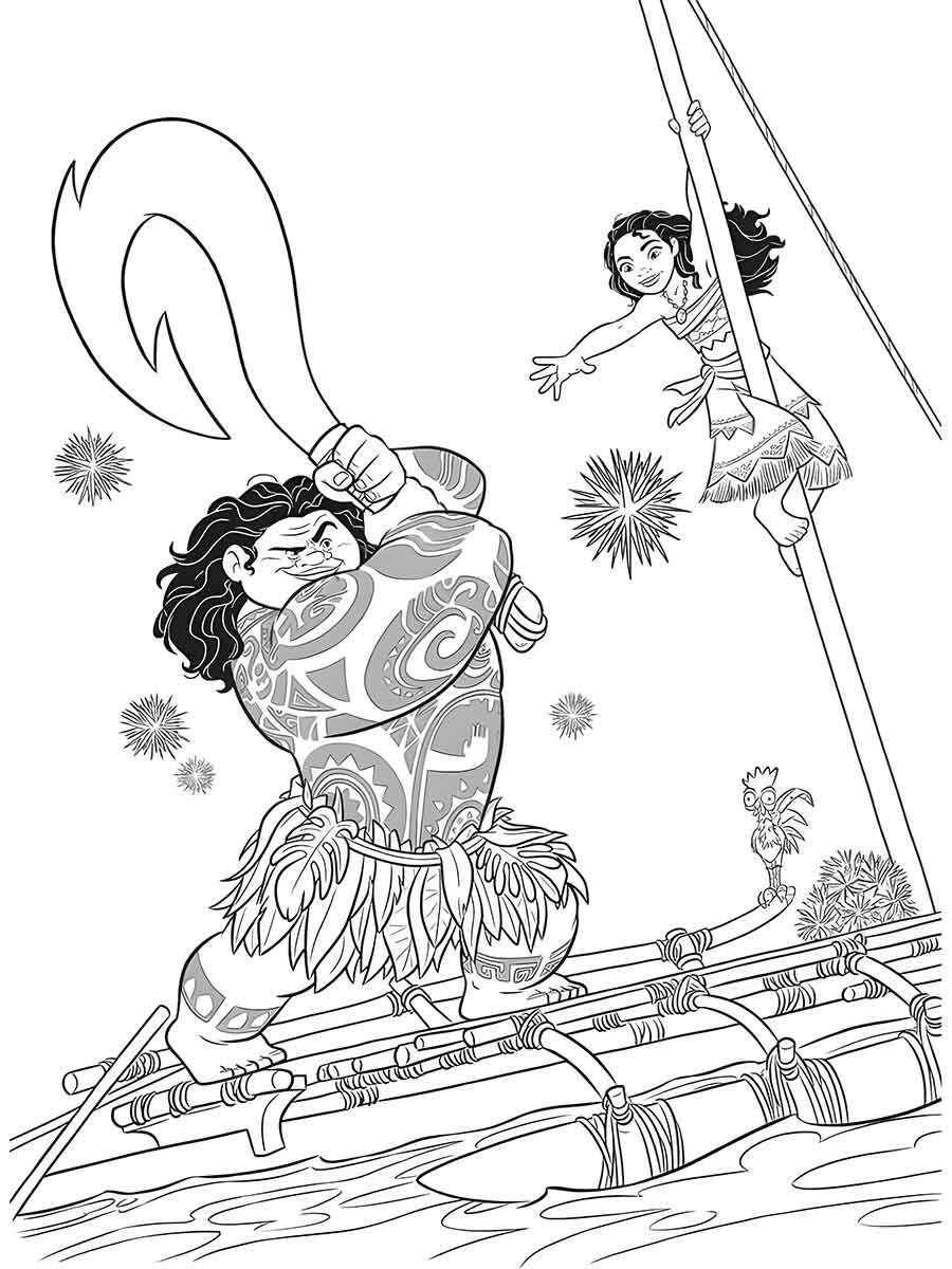 desenho moana para colorir 39