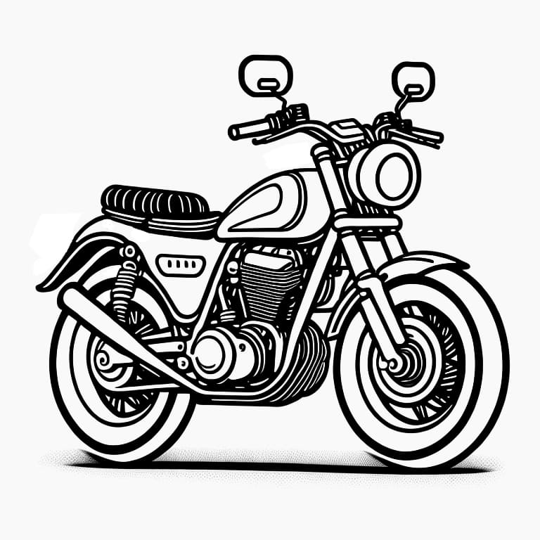 desenho moto para colorir 45