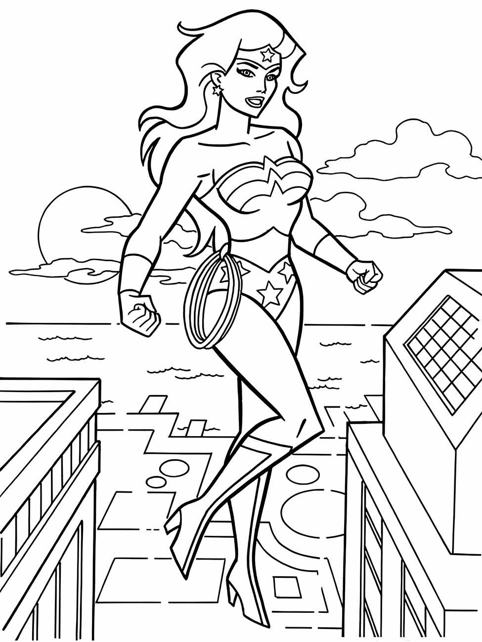 desenho mulher maravilha para colorir 20