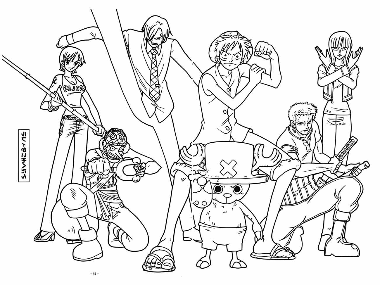 desenho one piece para colorir 25