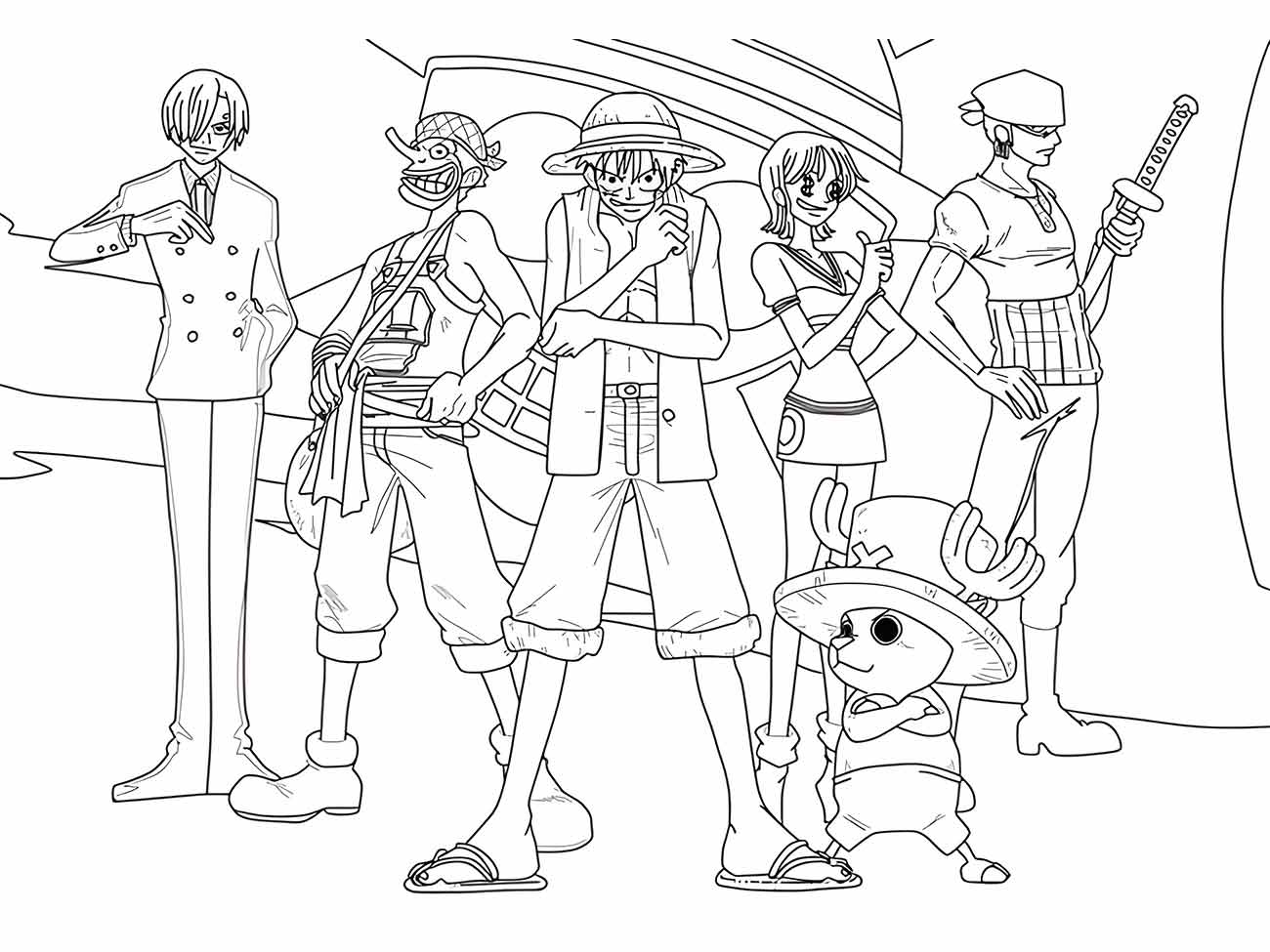 desenho one piece para colorir 28