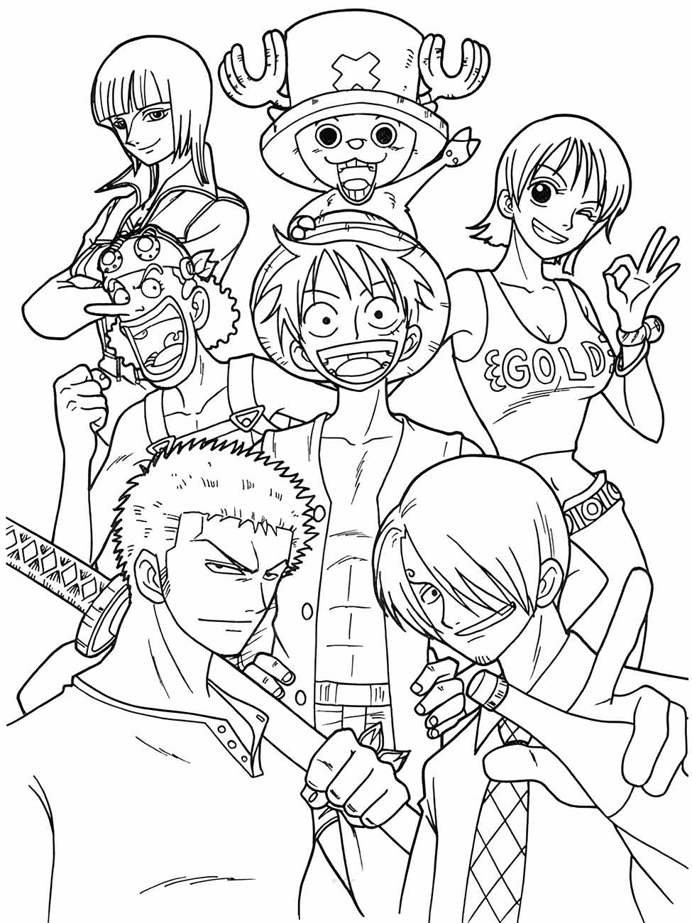 desenho one piece para colorir 31