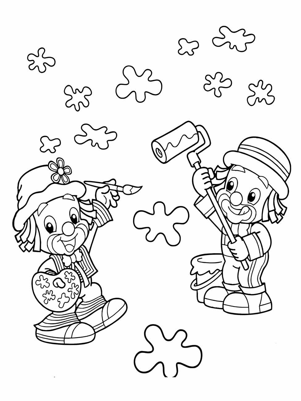 desenho palhacos para colorir 63