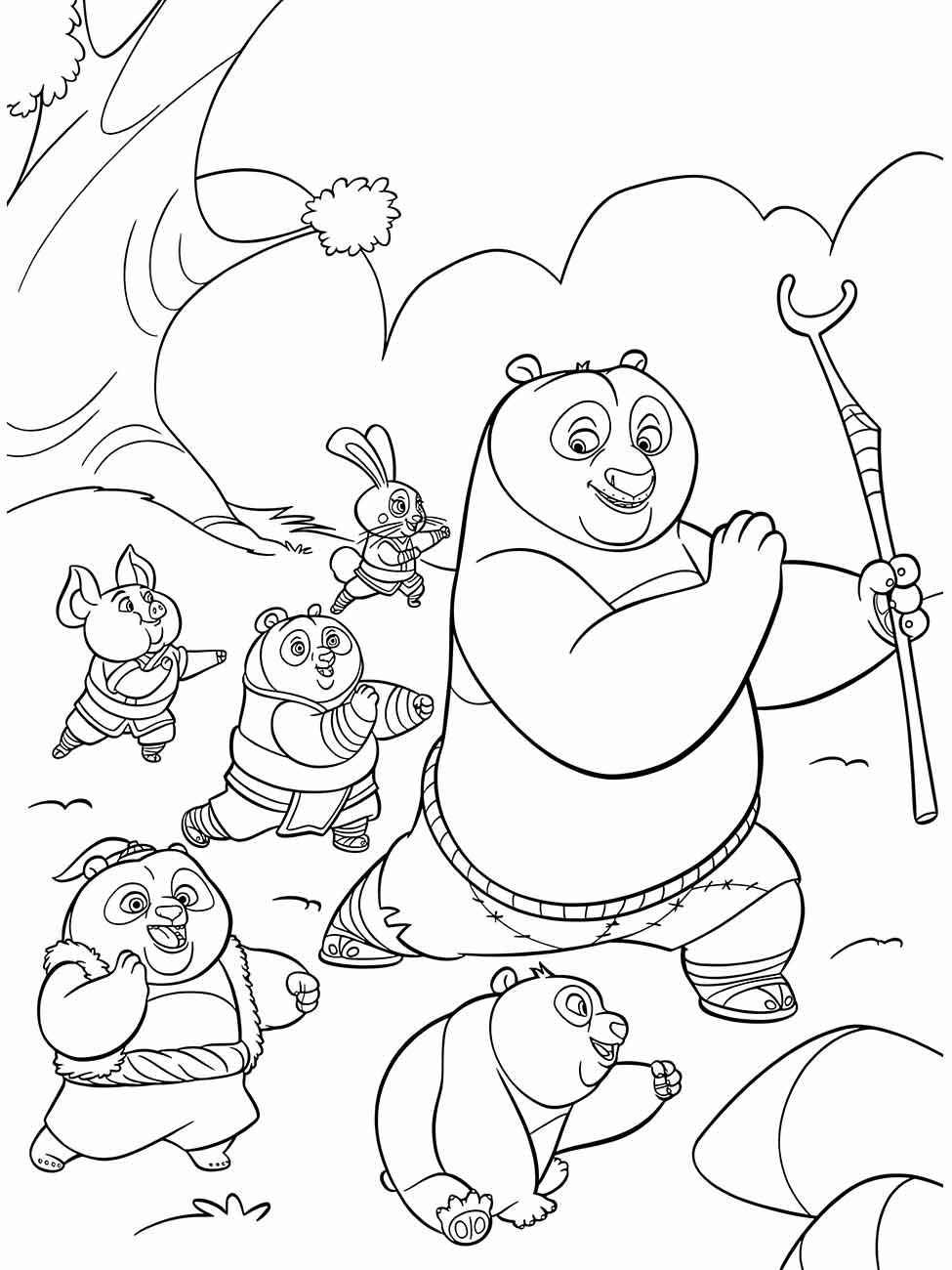 desenho pandas para colorir 46