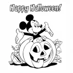 desenho para colorir mickey Halloween