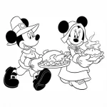 desenho para colorir mickey minnie 2