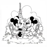 desenho para colorir mickey minnie 5