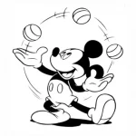 desenho para colorir mickey mouse