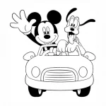 desenho para colorir mickey pluto 4