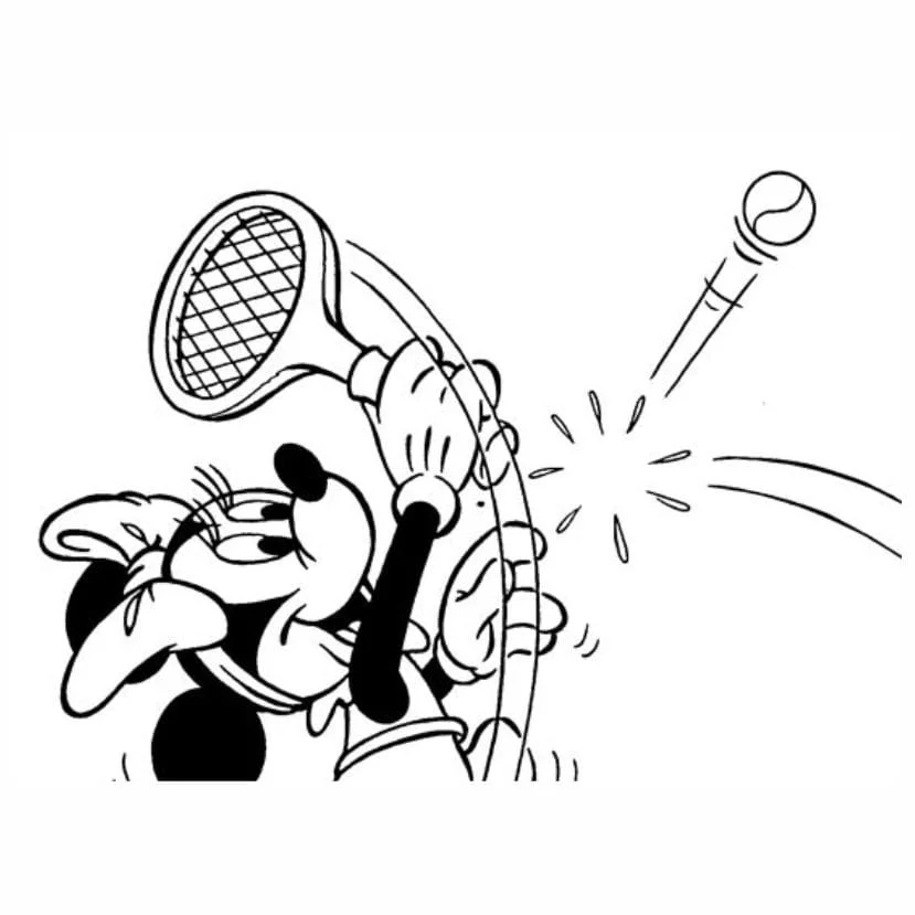 desenho para colorir mickey tenis.jpg