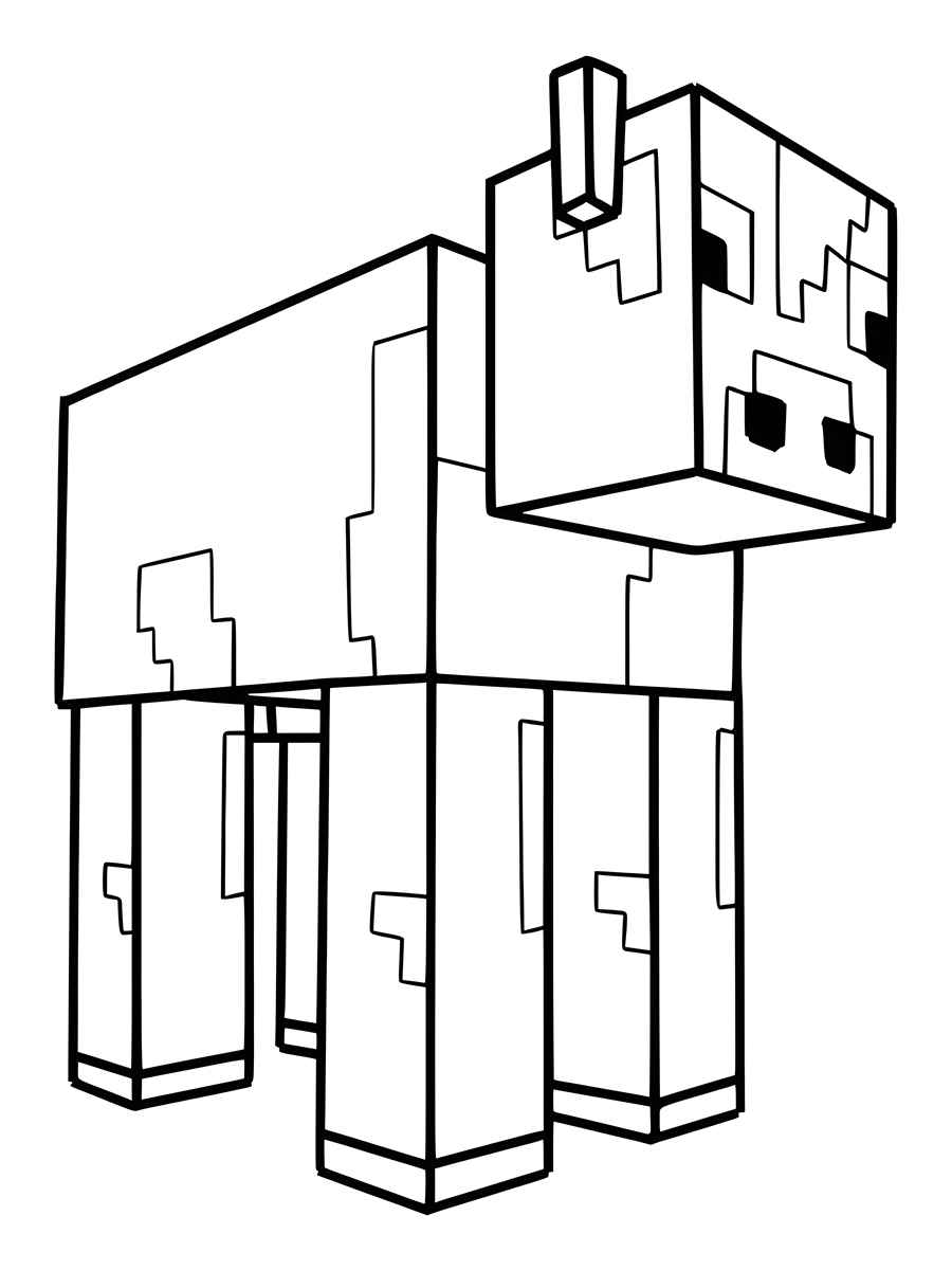 desenho para colorir minecraft 69