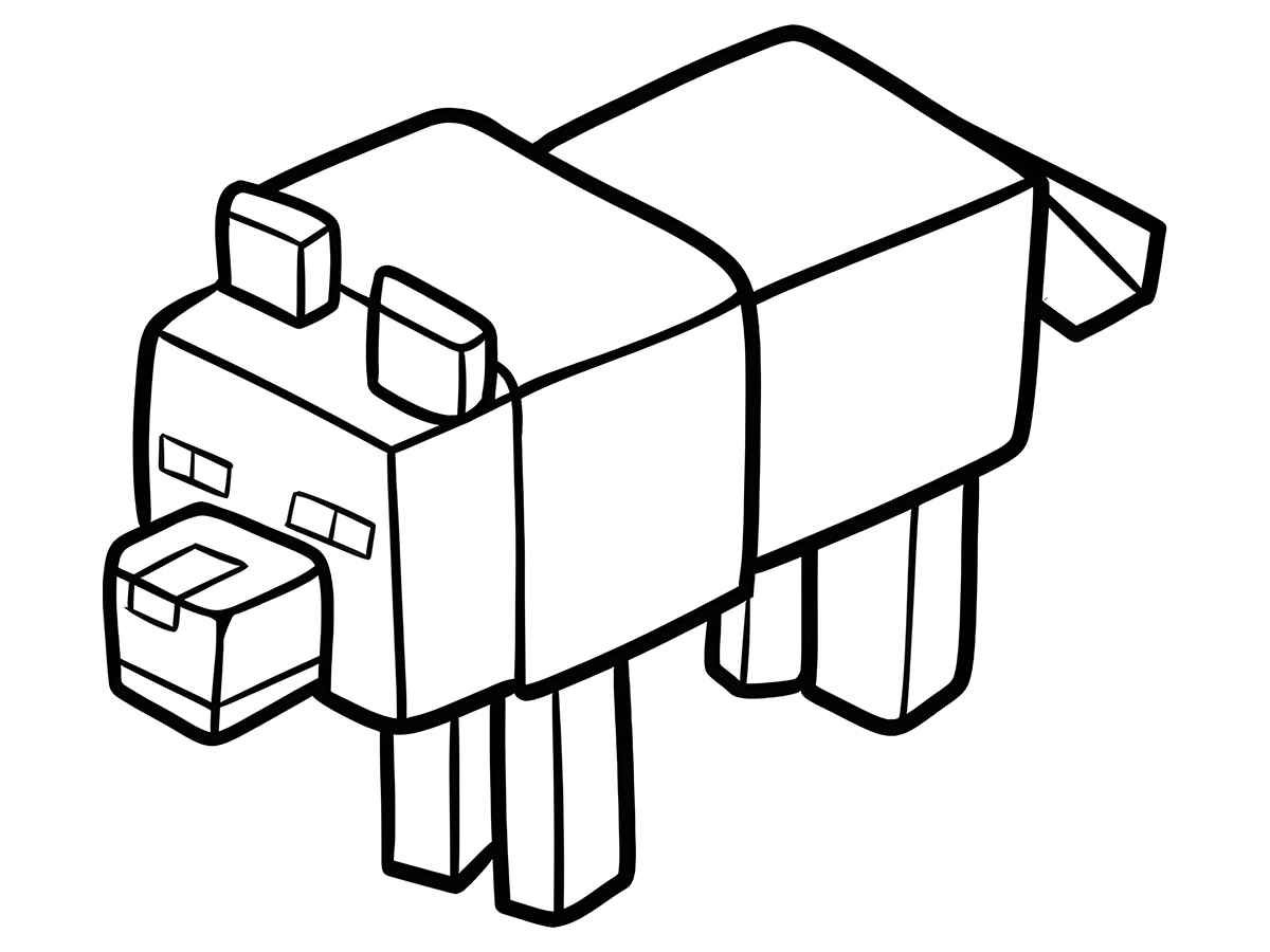 desenho para colorir minecraft 71