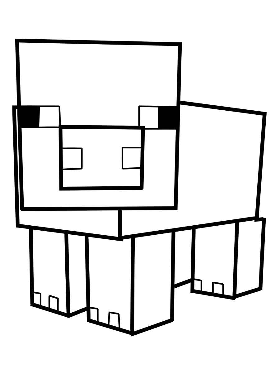 desenho para colorir minecraft 72