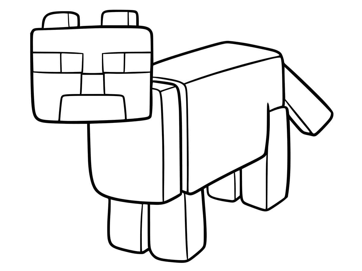 desenho para colorir minecraft 74