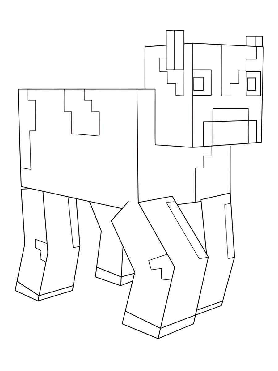 desenho para colorir minecraft 76