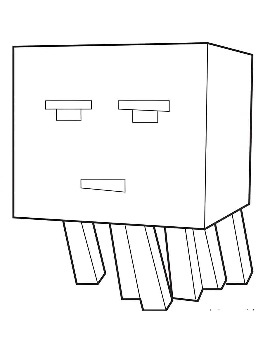 desenho para colorir minecraft 78